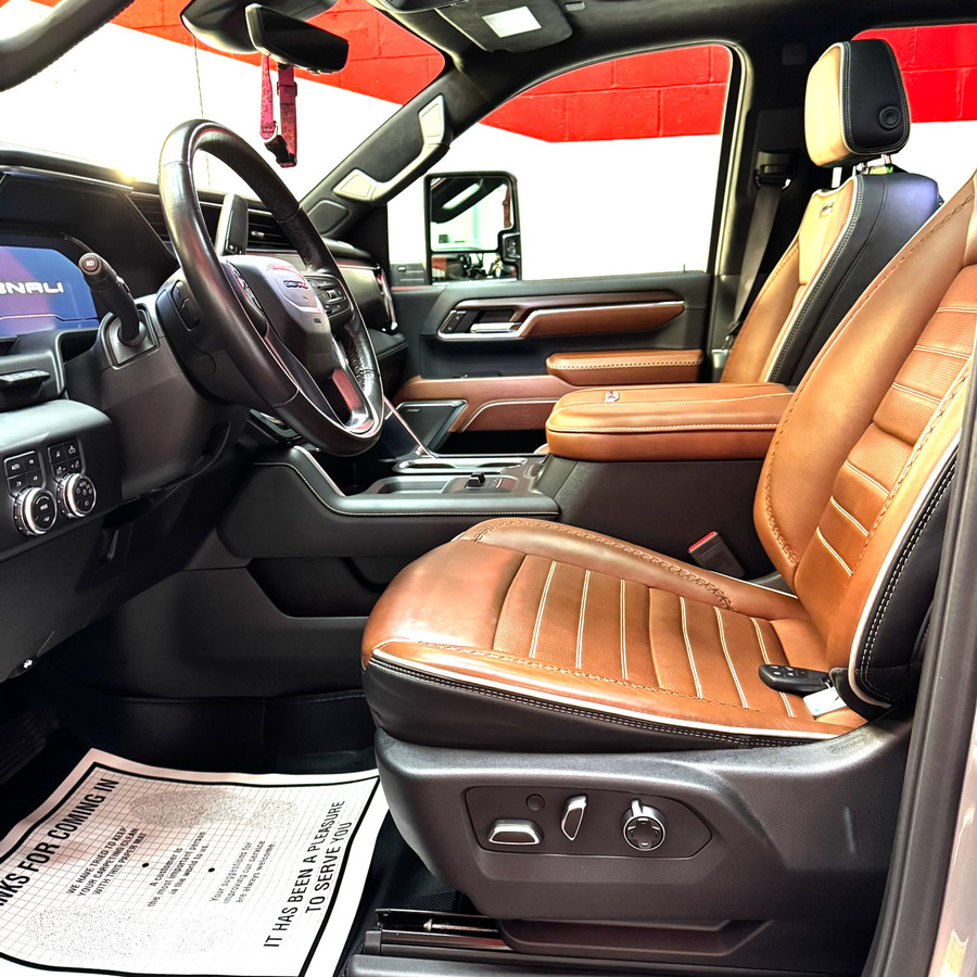 Freshly detailed vehicle interior